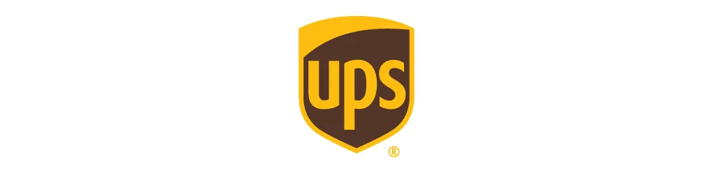 The ups logo on a white background.