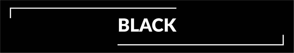 A black and white logo with the word black.