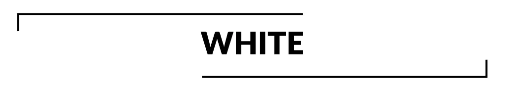 A black and white logo with the word white.