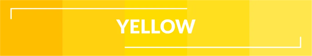 A yellow background with the word yellow.
